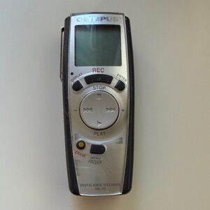 Olympus Black and Silver Digital Voice Recorder